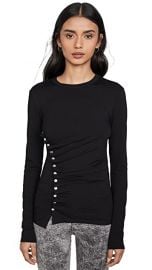 Paco Rabanne Black Long Sleeve Top at Shopbop